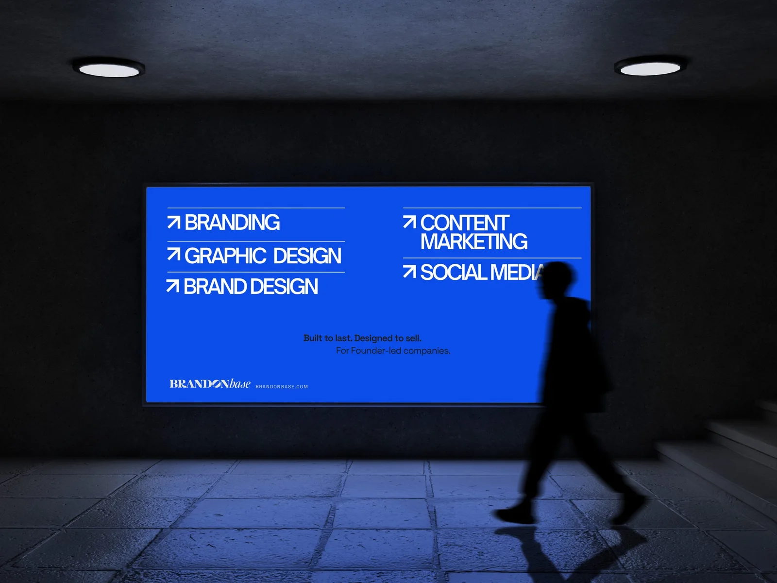 Brandon Base poster: Built to last. Designed to sell.