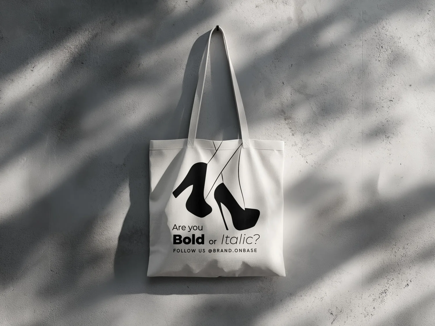 Tote bag: Are you bold or italic?